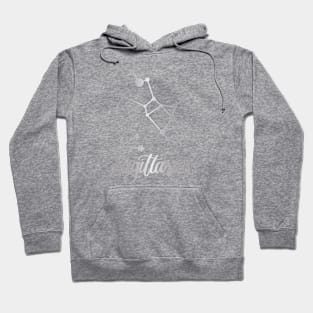 Sagittarius Zodiac Constellation in Silver Hoodie